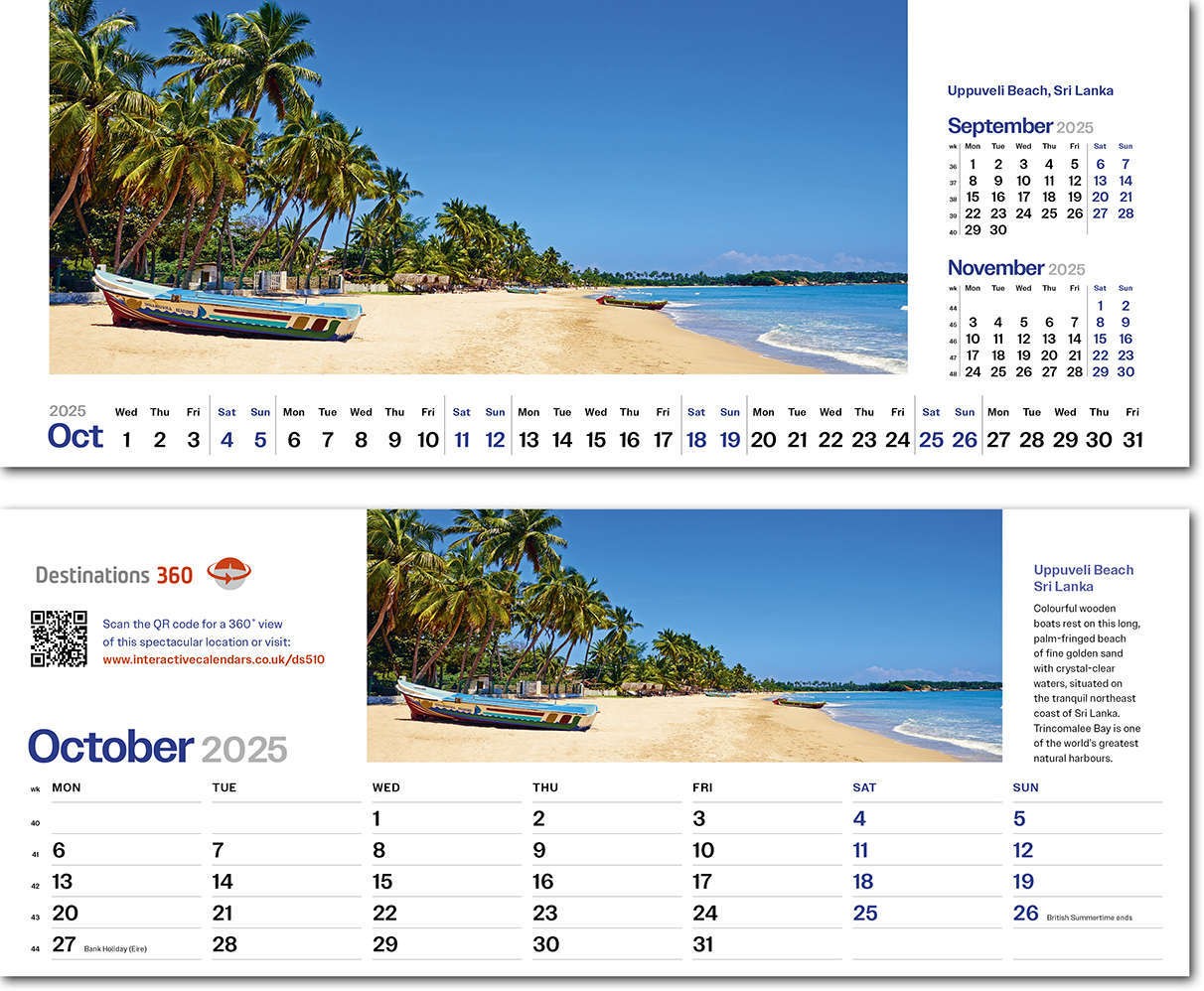 Destinations360 Task Station Desk Calendar