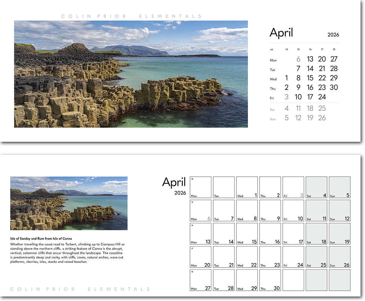 Colin Prior Elementals Desk Calendar
