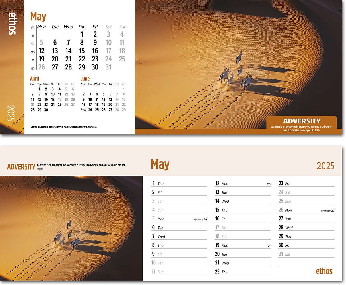 Ethos Task Station Desk Calendar