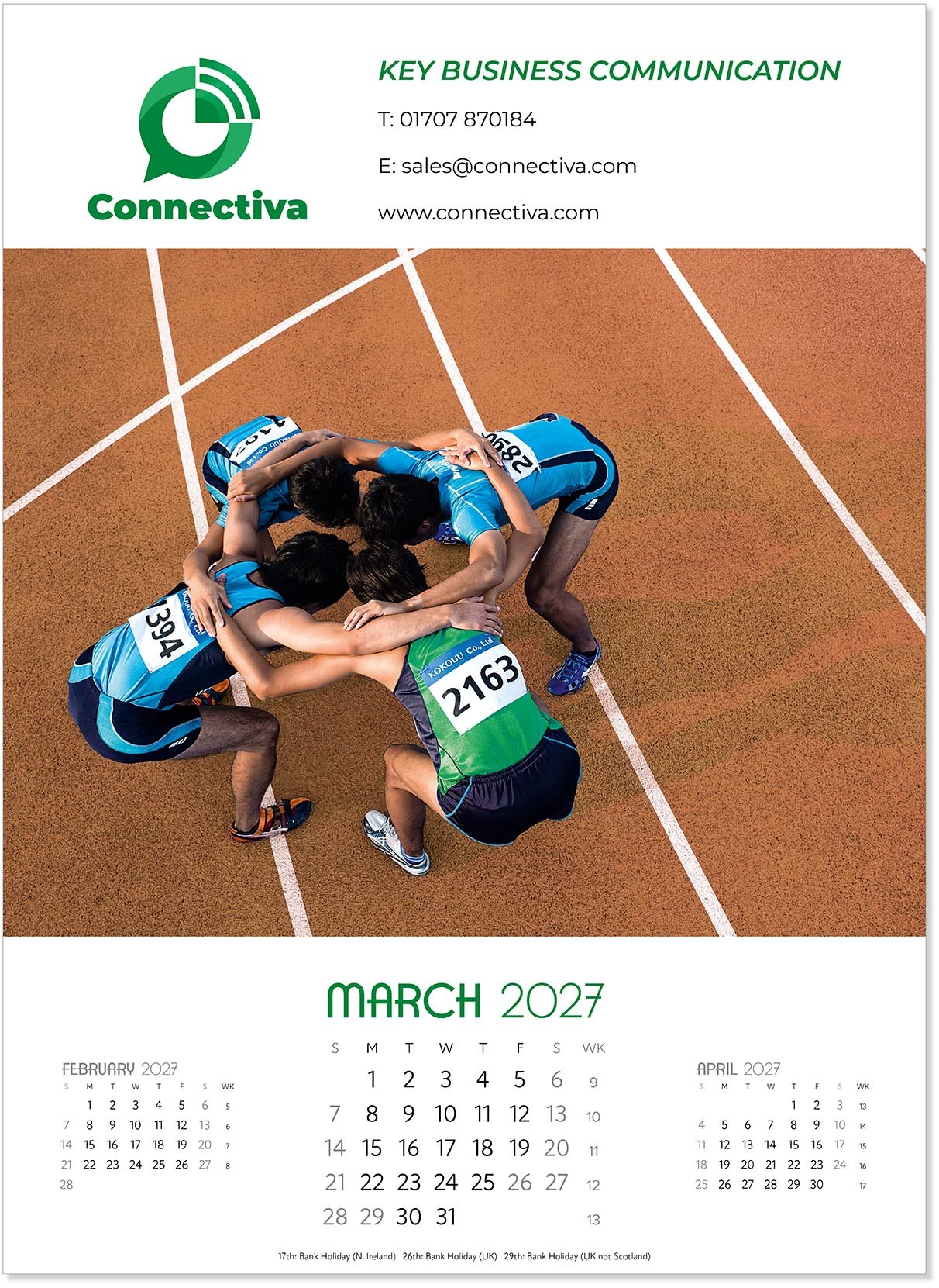 A Touch of Colour Wall Calendar