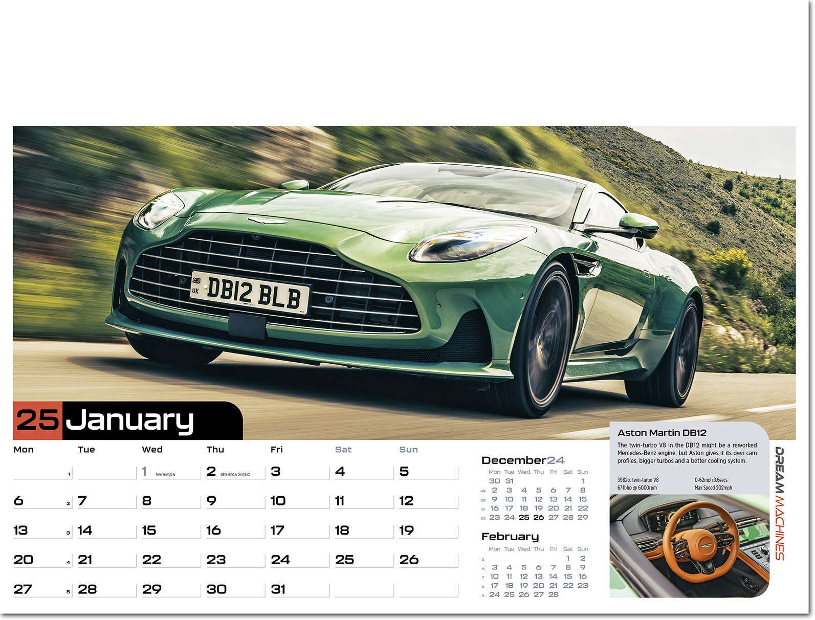 Dream Machines Wall Calendar